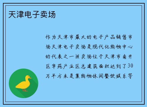 天津电子卖场